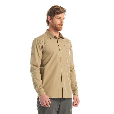 Camisa Hombre Alloy Long Sleeve Shirt Caqui Lippi-2