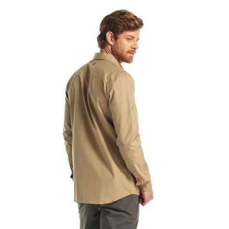 Camisa Hombre Alloy Long Sleeve Shirt Caqui Lippi-4