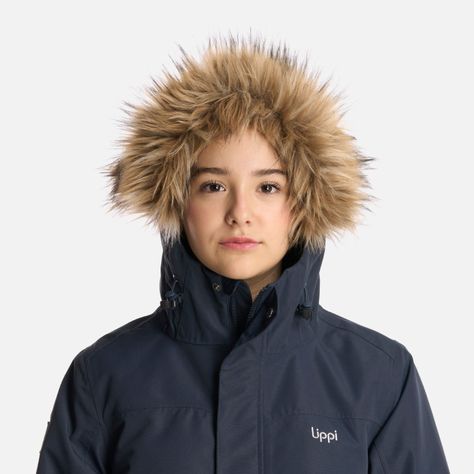 Chaqueta Teen Girl Roble B-Dry Hoody Jacket Azul Marino Lippi-4