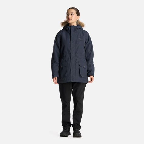 Chaqueta Teen Girl Roble B-Dry Hoody Jacket Azul Marino Lippi-7
