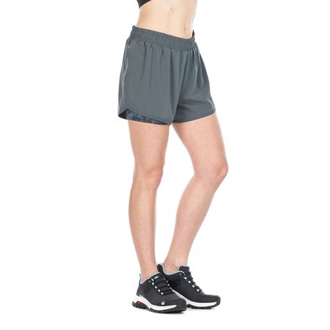 Short Mujer Go For It Shorts Azul Grisaceo Lippi V22-2