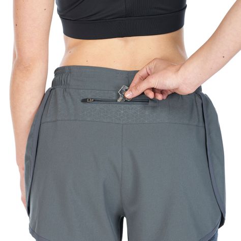 Short Mujer Go For It Shorts Azul Grisaceo Lippi V22-7