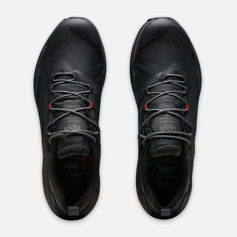 Zapatilla Hombre Atlas Low Negro Rojo Lippi I24-5