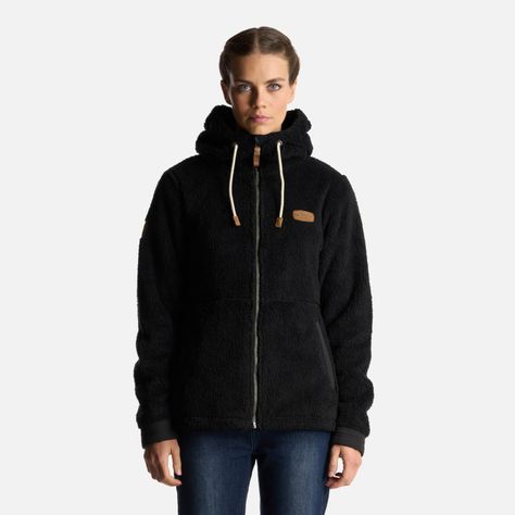 Chaqueta Mujer Bear Shaggy-Pro Hoody Jacket Negro Lippi I24-1