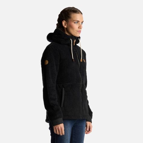 Chaqueta Mujer Bear Shaggy-Pro Hoody Jacket Negro Lippi I24-2