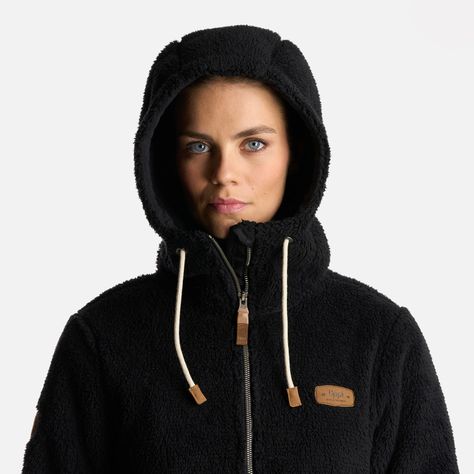Chaqueta Mujer Bear Shaggy-Pro Hoody Jacket Negro Lippi I24-3