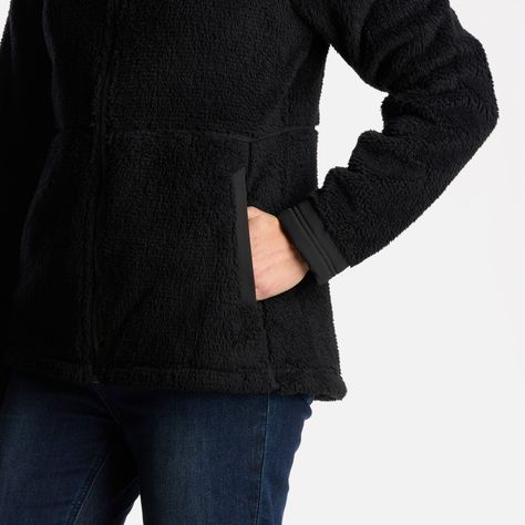 Chaqueta Mujer Bear Shaggy-Pro Hoody Jacket Negro Lippi I24-5