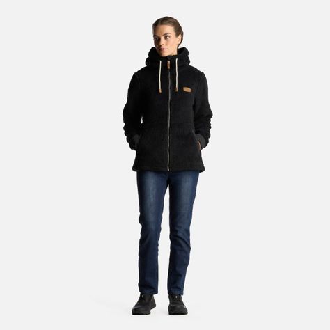 Chaqueta Mujer Bear Shaggy-Pro Hoody Jacket Negro Lippi I24-6