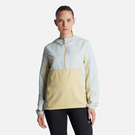 Chaqueta Mujer  Nightfall WindBreaker 1/4 Zip Hoody Jacket Celeste Lippi-1