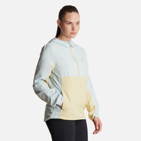 Chaqueta Mujer  Nightfall WindBreaker 1/4 Zip Hoody Jacket Celeste Lippi-2