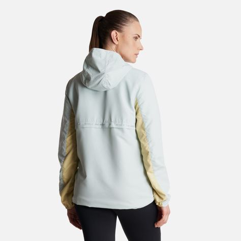 Chaqueta Mujer  Nightfall WindBreaker 1/4 Zip Hoody Jacket Celeste Lippi-3