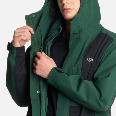 Chaqueta Teen Boy Lake Fusion 3 BDry Verde Botella Lippi I25-8