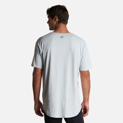 Polera Hombre Natural Celeste Haka Honu V24-3
