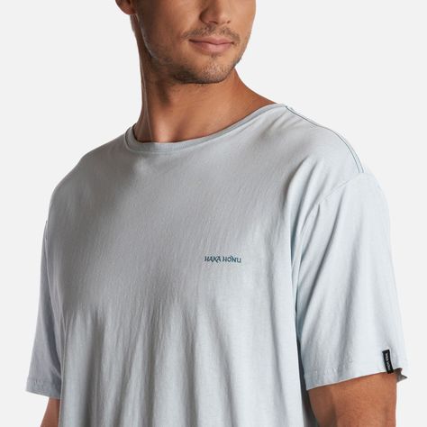 Polera Hombre Natural Celeste Haka Honu V24-4