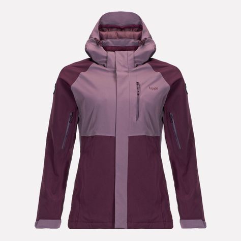 Chaqueta Mujer Andes B-Dry Hoody Jacket Vino Lippi-0