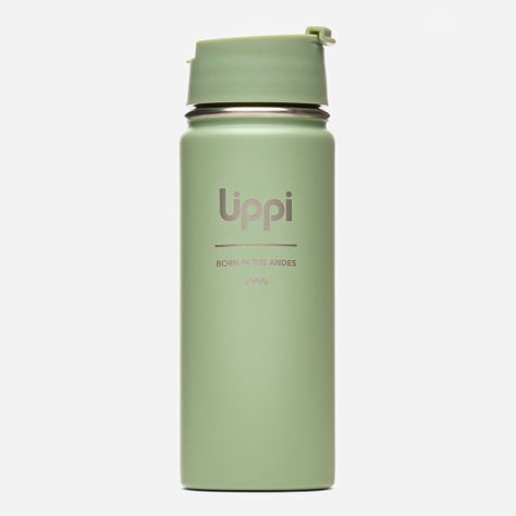 Botella Unisex Light Steel Hot Top Bottle 550ml Jade Lippi-0