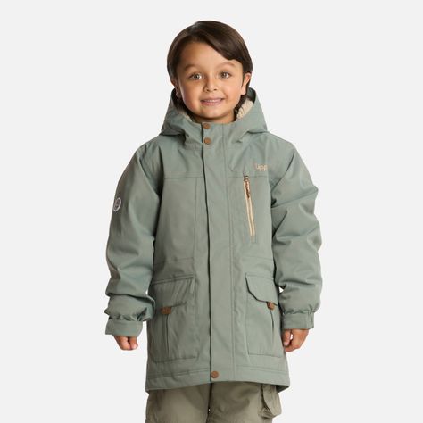 Chaqueta Niño Roble B-Dry Hoody Jade Oscuro Lippi I25-0