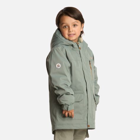 Chaqueta Niño Roble B-Dry Hoody Jade Oscuro Lippi I25-1