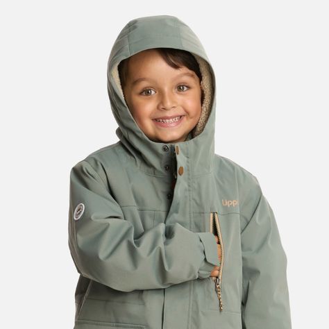 Chaqueta Niño Roble B-Dry Hoody Jade Oscuro Lippi I25-3
