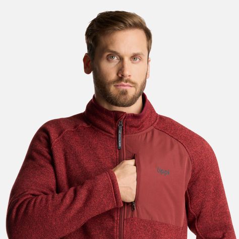 Chaqueta Hombre Coronado Blend-Pro Jacket Melange Burdeo Lippi-4