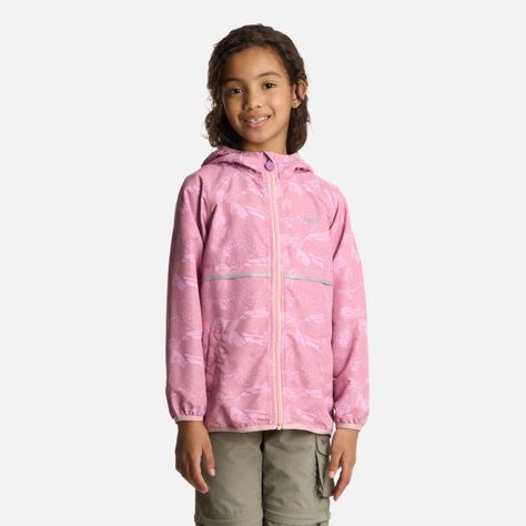 Chaqueta Niña Nightfall WindBreaker Hoody Print Rosado Lippi-0