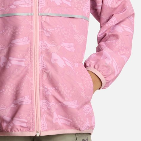 Chaqueta Niña Nightfall WindBreaker Hoody Print Rosado Lippi-4