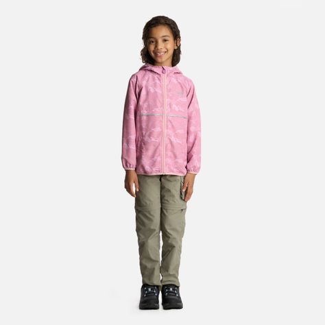 Chaqueta Niña Nightfall WindBreaker Hoody Print Rosado Lippi-5