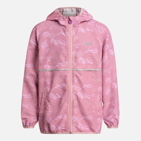 Chaqueta Niña Nightfall WindBreaker Hoody Print Rosado Lippi-6