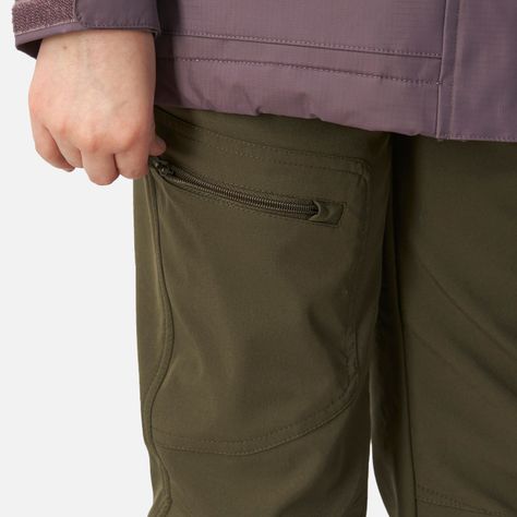 Pantalon Niña Dinamic Softshell Pants Verde Musgo Lippi-3