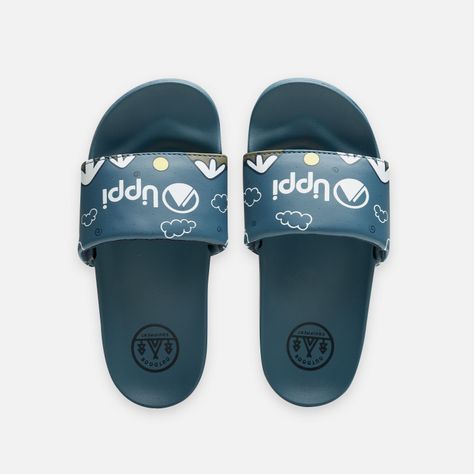 Sandalia Niño Insigne Slide Kids Azul Cielo Lippi-3