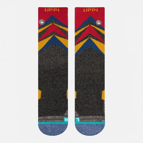 Calcetín Hombre Trekking Warm Socks Rojo Melange Lippi I25-1