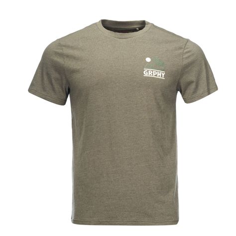 Polera Hombre Liquen Verde Melange Geography-0