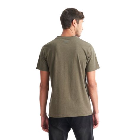 Polera Hombre Liquen Verde Melange Geography-3
