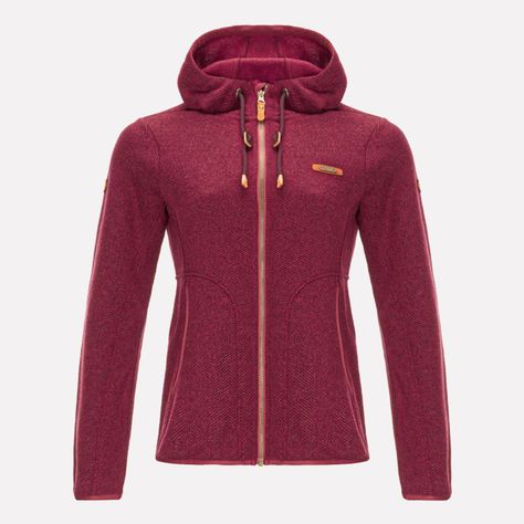 Polar Mujer Alamo Blend-Pro Hoody Jacket Rosa Oscuro Lippi-0