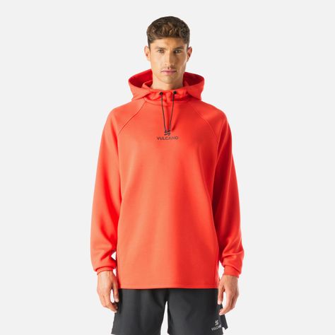Polerón Hombre Tempo Sweatshirt Hoody Rojo Vulcano-0