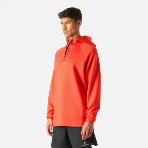 Polerón Hombre Tempo Sweatshirt Hoody Rojo Vulcano-1