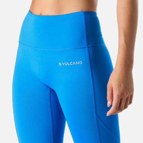 Calza Mujer Built To Move 7/8 High Rise Leggins Azul Vulcano-4