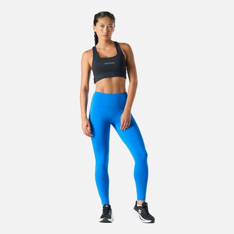Calza Mujer Built To Move 7/8 High Rise Leggins Azul Vulcano-6