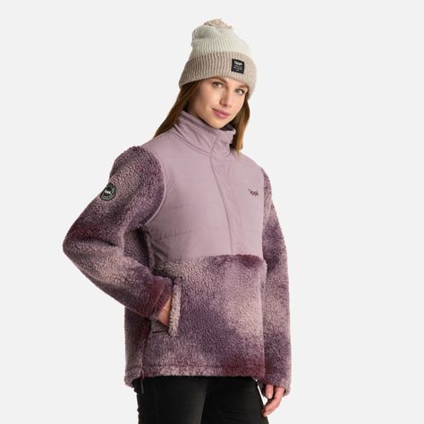 Polar Mujer Glaciar Sherpa-pro 14 Zip Print Malva Lippi I25-1