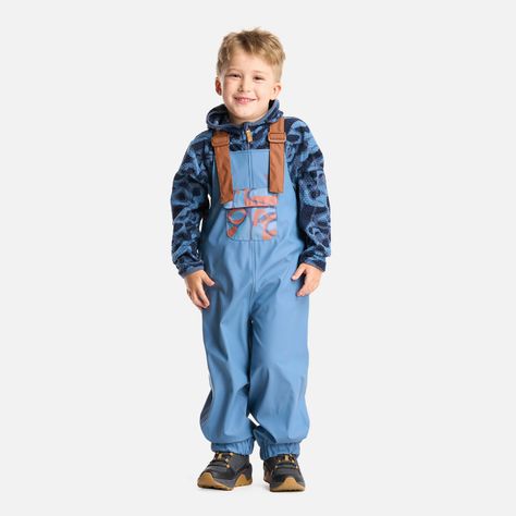 Pantalon Niño Muddy B-Dry Overalls Azul Grisaceo Lippi-1