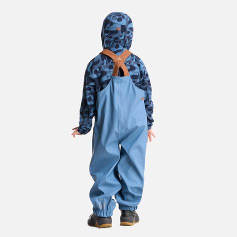 Pantalon Niño Muddy B-Dry Overalls Azul Grisaceo Lippi-3