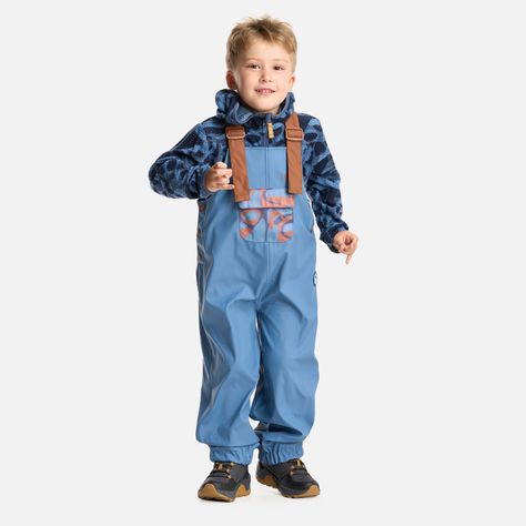 Pantalon Niño Muddy B-Dry Overalls Azul Grisaceo Lippi-5