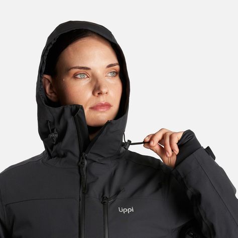 Chaqueta Mujer Sierra Nevada Light B-Dry Hoody Jacket Negro Lippi-4
