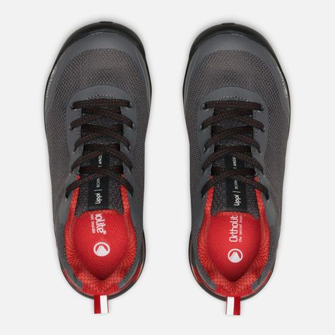 Zapatilla Niño  Intense Hike Kids Low Grafito Rojo Lippi-5
