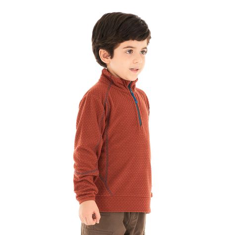 Poleron Niño Saltamontes Nano-F 14 Zip Terracota Lippi-2