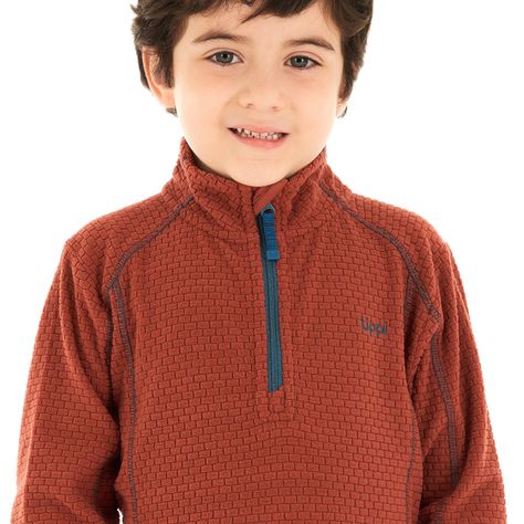 Poleron Niño Saltamontes Nano-F 14 Zip Terracota Lippi-6