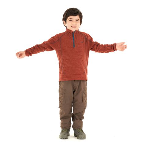 Poleron Niño Saltamontes Nano-F 14 Zip Terracota Lippi-8