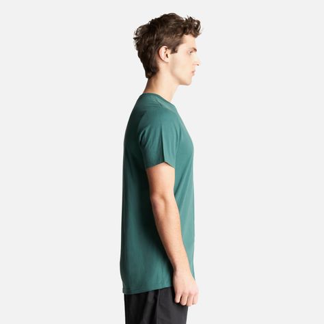 Polera Hombre Andes Old Climbing T-Shirt Verde Bosque Lippi-3