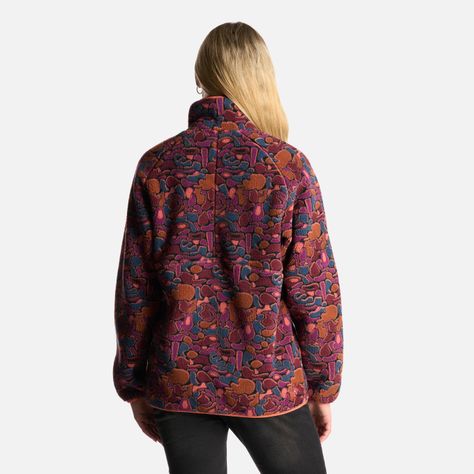 Poleron Mujer Fogon Print Morado Haka Honu-4