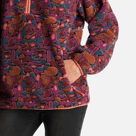 Poleron Mujer Fogon Print Morado Haka Honu-5